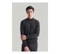 MAERZ Merino Superwash Regular Fit Rollkragenpullover anthrazit, Einfarbig