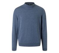 MAERZ Modern Fit Pullover blau, Einfarbig