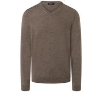 MAERZ Modern Fit Pullover braun, Einfarbig