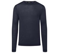 MAERZ Muenchen Strickpullover mit gerippten Abschlüssen in Marine, Größe 56