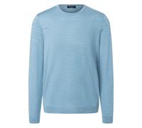 MAERZ Modern Fit Pullover Ocean Aqua, Einfarbig