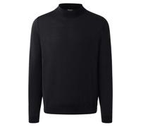 MAERZ Modern Fit Pullover schwarz, Einfarbig