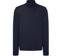 MAERZ Modern Fit Rollkragenpullover dunkelblau, Einfarbig