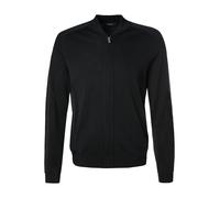 MAERZ Muenchen Cardigan Herren Regular Fit Merinowolle schwarz, 48 (S)