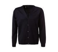 Maerz Cardigan Herren Regular Fit V-Ausschnitt Merinowolle blau, 50