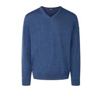 März Strickpullover aus Merinowolle V-Ausschnitt Herren Indigo Gr. 54