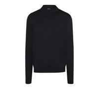 März Herren Pullover Stehkragen 490300-595 Merinowolle Schwarz uni Größe 60