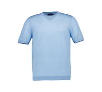 MAERZ Modern Fit Pullover blau, Einfarbig