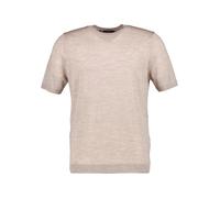 MAERZ Muenchen Kurzarmpullover Herren Slim Fit,Regular Fit Kurzarm Rundhals Merinowolle beige, 50 (M)
