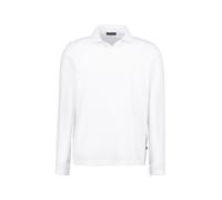 MAERZ Muenchen Polo-Shirt Herren Regular Fit Kurzarm Baumwoll-Piqué weiß, S