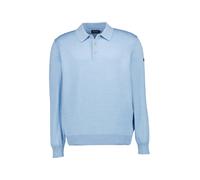 MAERZ Muenchen Pullover Herren Regular Fit Merinowolle blau, 52 (L)