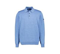MAERZ Muenchen Pullover Herren Regular Fit Merinowolle blau, 54 (XL)