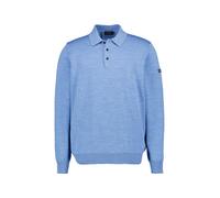 MAERZ Muenchen Pullover Herren Regular Fit Merinowolle blau, 58 (3XL)
