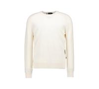 MAERZ Muenchen Pullover Herren Regular Fit Rundhals Merinowolle weiß, 50 (M)