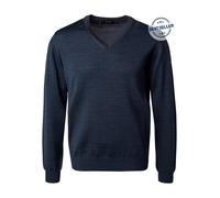 MAERZ Herren Pullover V-Ausschnitt Wolle (Merinowolle) Superwash 490400-399 navy 50