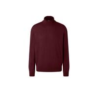 MAERZ Classic Fit Rollkragenpullover weinrot, Einfarbig