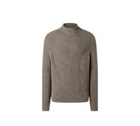 MAERZ Muenchen Strickpullover aus Schurwoll-Alpaka-Mix mit Stehbund in Hellgrau, Größe 52