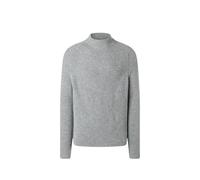 MAERZ Muenchen Strickpullover aus Schurwoll-Alpaka-Mix mit Stehbund in Hellgrau, Größe 52