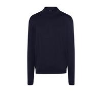 MAERZ Muenchen Pullover aus Schurwolle mit Stehkragen, Marine, Größe 52