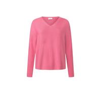 Strickpullover MAERZ MUENCHEN "Maerz Muenchen 322800 Pullover Damen Bekleidung", Damen, Gr. 42, pink, 100% Baumwolle, V-Ausschnitt, Pullover Strickpullover (41265655-42) pink