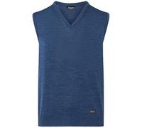 MAERZ Pullunder Superwash Classic Fit Dunkelblau Einfarbig Herren Größe 52