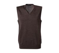 MAERZ Muenchen Pullunder Herren Regular Fit V-Ausschnitt Merinowolle braun, 58 (3XL)