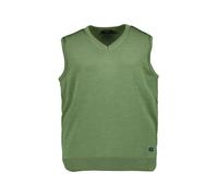 MAERZ Muenchen Pullunder Herren Regular Fit V-Ausschnitt Merinowolle grün, 52 (L)