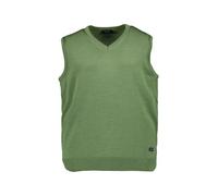 MAERZ Muenchen Pullunder Herren Regular Fit V-Ausschnitt Merinowolle grün, 60 (3XL)