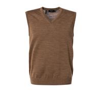 MAERZ Muenchen Pullunder Herren Regular Fit V-Ausschnitt Schurwolle braun, 58 (3XL)
