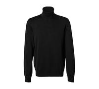 MAERZ Muenchen Rollkragenpullover Herren Merinowolle schwarz, 56 (XXL)
