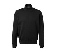 MAERZ Muenchen Rollkragenpullover Herren Regular Fit Merinowolle schwarz, 58 (3XL)