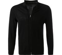 MAERZ Muenchen Strickjacke Herren Regular Fit Merinowolle blau, 54 (XL)