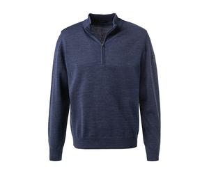 MAERZ Muenchen Troyer Herren Regular Fit Merinowolle blau, 50 (M)