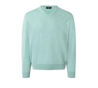 Maerz Muenchen Wollpullover in Hellblau - Größe 54 | Herren Plussize