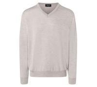 Maerz Muenchen Wollpullover in Hellgrau - Größe 56 | Herren Plussize