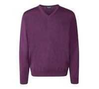 Maerz Muenchen Wollpullover in Pflaume - Größe 54 | Herren Plussize