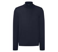 Maerz Rollkragenpullover Herren Slim Fit Merinowolle blau, 58