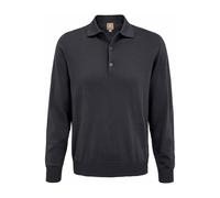 MAERZ Polo-Pullover anthrazit aus Merinowolle anthrazit 50