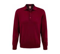 MAERZ Polo-Pullover bordeaux aus Merinowolle bordeaux 66