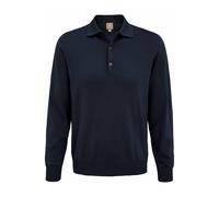 MAERZ Polo-Pullover marine aus Merinowolle marine 50