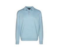 MAERZ Muenchen Pullover Herren Regular Fit Merinowolle blau, 54 (XL)
