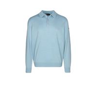 MAERZ Muenchen Pullover Herren Regular Fit Merinowolle blau, 58 (3XL)