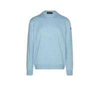 MAERZ Superwash Classic Fit Pullover blau, Einfarbig
