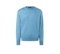 MAERZ Superwash Classic Fit Pullover blau, Einfarbig
