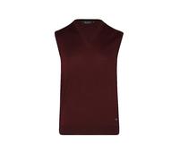 MAERZ Merino Superwash Classic Fit Pullunder rot, Einfarbig