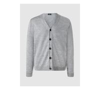 MAERZ Regular Fit Cardigan Mercury Grey, Einfarbig