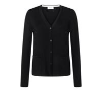 MAERZ Regular Fit Damen Cardigan schwarz, Einfarbig