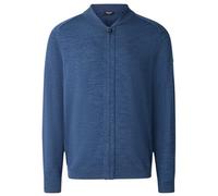 März Strickjacke 52 Men mit Label-Patch Dunkelblau