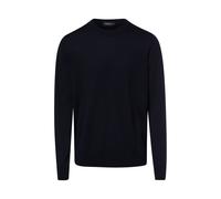 MAERZ Strickpullover aus Merinowolle Herren Feinstrick blau, 60