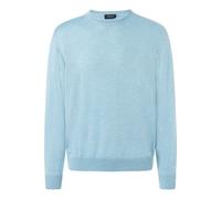 MAERZ Superwash Classic Fit Pullover blau, Einfarbig